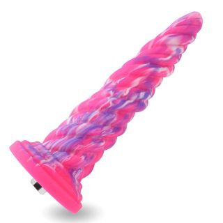 Hismith 10" Pink Monster Series Silicone Swirl Anal Awl 