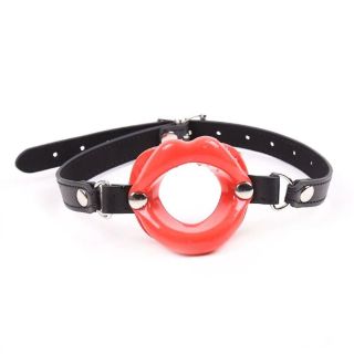 Lips Open Mouth Gag Red