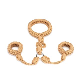 Bound You Shibari Bondage Rope Wrist-To-Collar Restraint