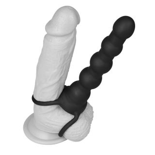 Vibrating Double Penetration Fantasy Silicone Dildo