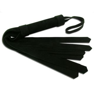 Wide Tassel Flogger Black