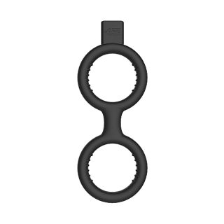 ElectroShock E-Stimulation Cock Ring with Ball Strap by Shots