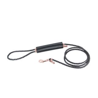 Adjustable Faux Leather Lead with Rose Gold Hardware