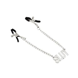 Love in Leather ‘Slut’ Nipple Clamps