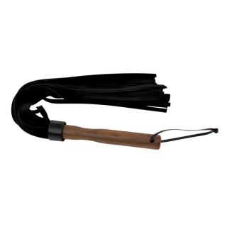 Vallera Leather Suede Flogger Black