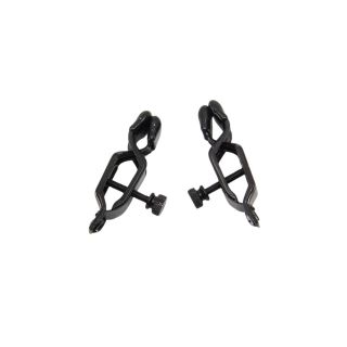 Wide Bullnose Black Nipple Clamps