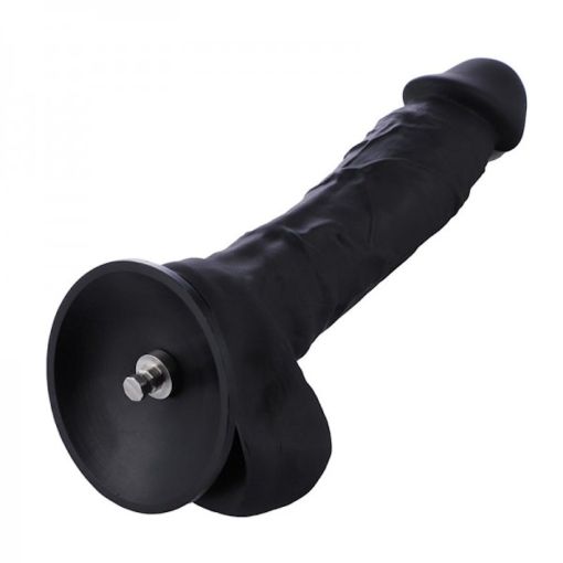 8.7 Flexible Black Dildo Machine Dong