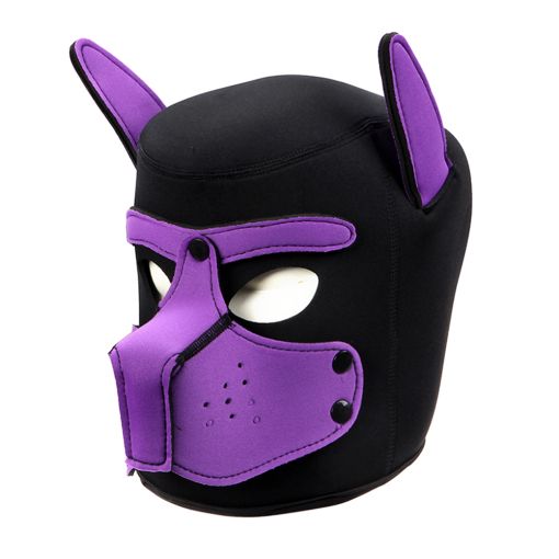Neoprene Puppy Mask Purple