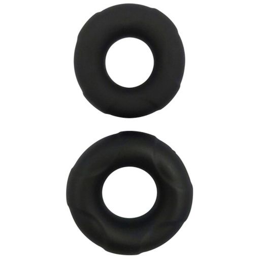 Nero by Playful Black Liquid Silicone 2-Pack C-Rings1