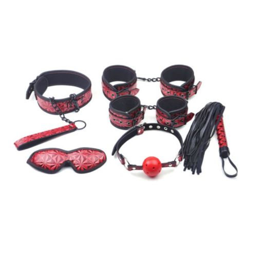Red Embossed 6 Pcs SM Kit
