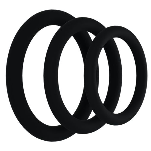 Rock Solid Gasket Silicone Cock Ring 3-Pack 
