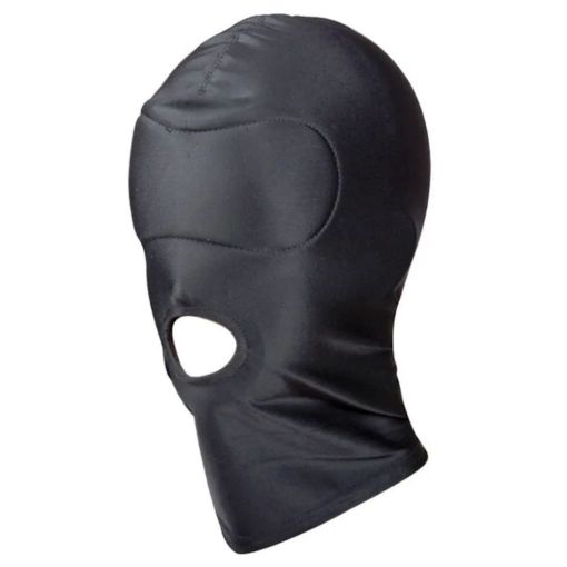 Spandex Open Mouth Hood in Black