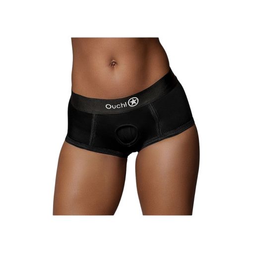 Vibating Strap-On Brief M/L