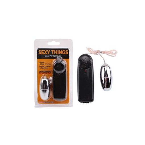 Sexy Things Silver Vibrating Bullet  