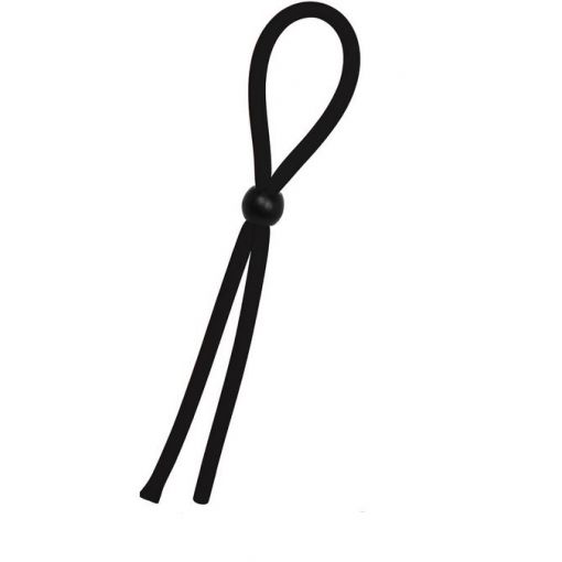 Adjustable Lasso Cock Ring Black 