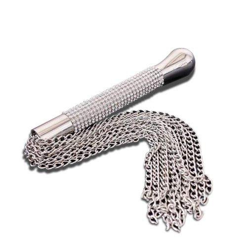 Rhinestone Chain Tassel Whip
