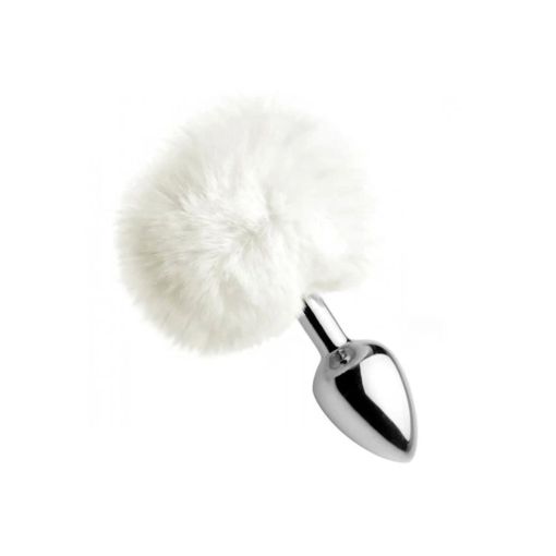 Faux Bunny Tail White