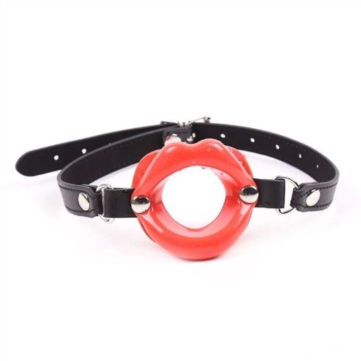 Lips Open Mouth Gag Red