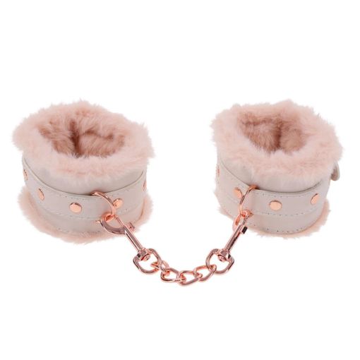 Sex & Mischief Peaches n’ CreaMe Fur Handcuffs  
